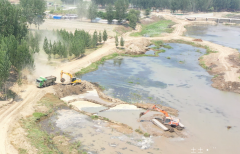 易县北易水河施工遭质疑：是水毁整治项目还是借整治之名盗采？